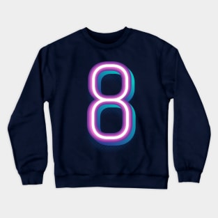 8 Float Purple Neon Crewneck Sweatshirt